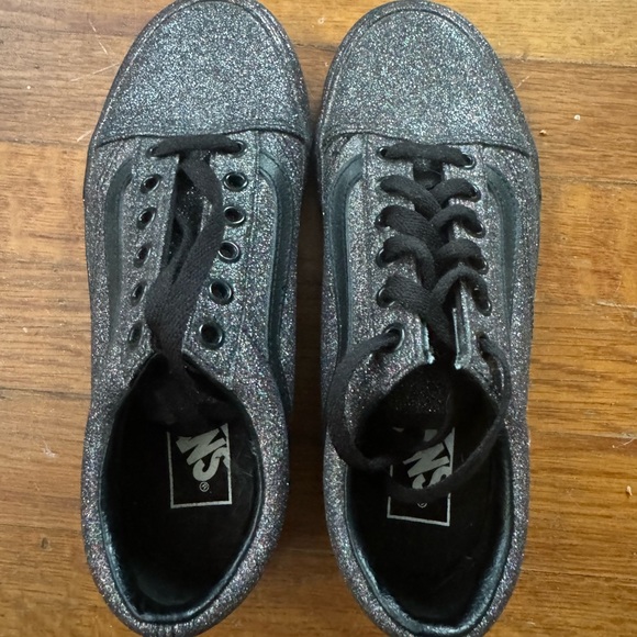 Black Glitter Vans 6.5 - Picture 4 of 5